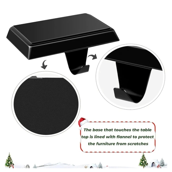 2pk Brushed Bronze Metal Shelves/ Mantel Hangers - Picture 6 of 8